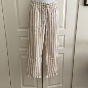 NWT JCrew linen pants with tie string